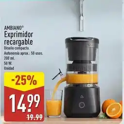 ALDI Ambiano - exprimidor recargable oferta