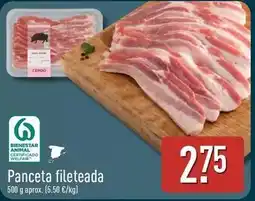 ALDI Panceta fileteada oferta