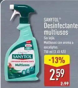 ALDI Sanytol - desinfectante multiusos oferta