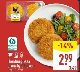 ALDI Hamburguesa crunchy chicken oferta