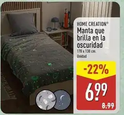 ALDI Home creation - manta que brilla en la oscuridad oferta
