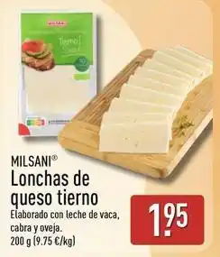 ALDI Milsani - lonchas de queso tierno oferta