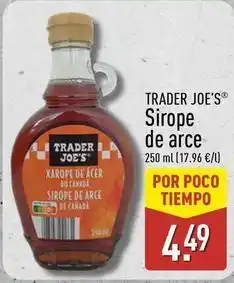 ALDI Trader joe´s - sirope de arce oferta