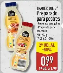 ALDI Trader joe´s - preparado para postres oferta