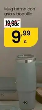 Eroski Mug termo con asa y boquilla oferta