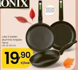 Eroski Monix - lote 3 sartén aluminio oferta