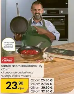 Eroski Inoxibar - sartén acero inoxidable oferta