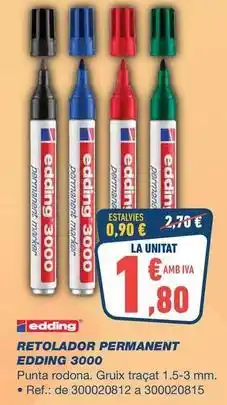 Bureau Vallée Edding - retolador permanent oferta