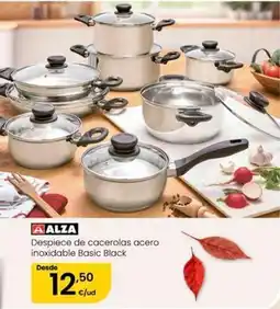 Eroski Alza - despiece de cacerolas acero inoxidable oferta
