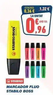Bureau Vallée Stabilo - marcador fluo oferta
