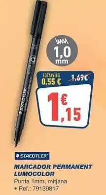 Bureau Vallée Staedtler - marcador lumocolor oferta