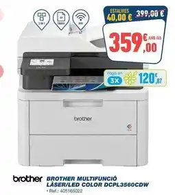 Bureau Vallée Brother - multifunció laser/led color dcpl3560cdw oferta