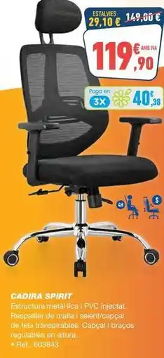 Bureau Vallée Spirit - cadira oferta