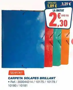 Bureau Vallée Carpeta solapes brillant oferta