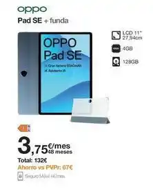 Orange Oppo - pad se + funda oferta