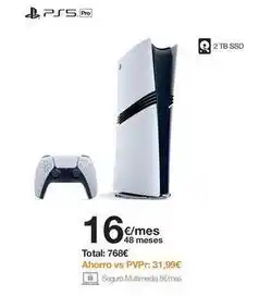 Orange Sony - ps5 pro oferta