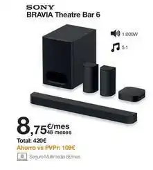 Orange Sony - bravia theatre bar 6 oferta