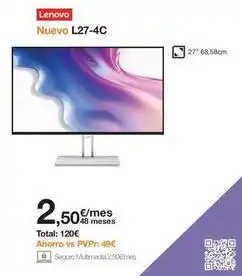Orange Lenovo - nuevo l27-4c oferta