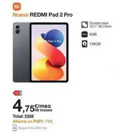 Orange Xiaomi - redmi pad 2 pro oferta