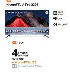 Orange Xiaomi - tv a pro 2026 oferta