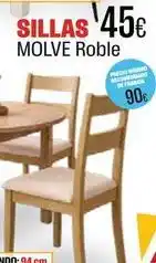 Sillas molve roble