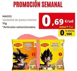 Tu Trébol Hipermercados Maggi - variedad de pasta oriental oferta
