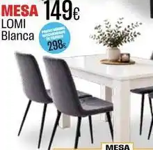 Hipo Gegant Lomi blanca mesa oferta