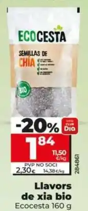 Dia Ecocesta - semillas de chia bio oferta