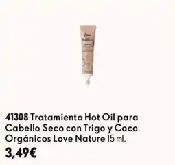 Oriflame Love Nature Tratamiento Hot Oil para Cabello Seco con Trigo y Coco Orgánicos oferta