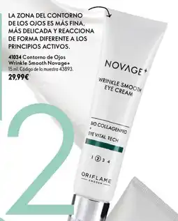 Oriflame Novage+ wrinkle smooth eye cream oferta