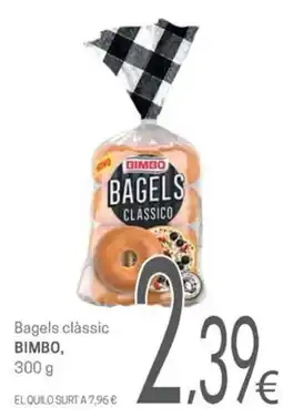 Valvi Supermercats Bimbo bagels clàssic oferta