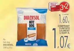 Valvi Supermercats Dulcesol hot dog oferta