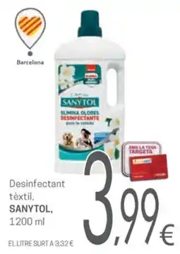 Valvi Supermercats Sanytol desinfectant tèxtil oferta