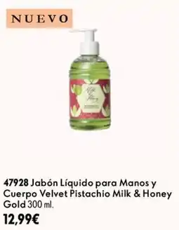 Oriflame Velvet Jabón Líquido para Manos y Cuerpo Pistachio Milk & Honey Gold oferta