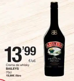 SPAR Fragadis Baileys crema de whisky oferta
