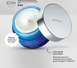Oriflame Novage+ mascarilla revitalizante intensiva acción noche oferta