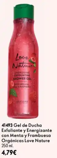 Oriflame Love Nature Gel de Ducha Exfoliante y Energizante con Menta y Frambuesa Orgánicas oferta