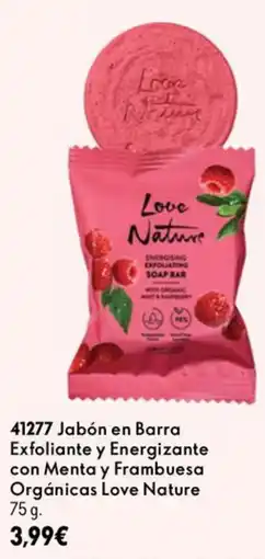 Oriflame Love Nature Jabón en Barra Exfoliante y Energizante con Menta y Frambuesa Orgánicas oferta
