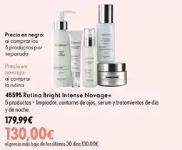 Oriflame Novage Rutina Bright Intense Novage+ oferta