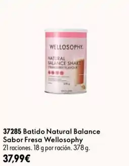 Oriflame WelloSOPHY Batido Natural Balance Sabor Fresa oferta