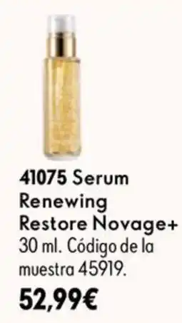 Oriflame Restore Novage+ Serum Renewing oferta