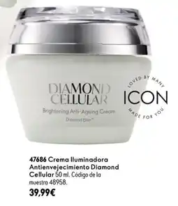 Oriflame icon crema iluminadora antienvejecimiento diamond cellular oferta