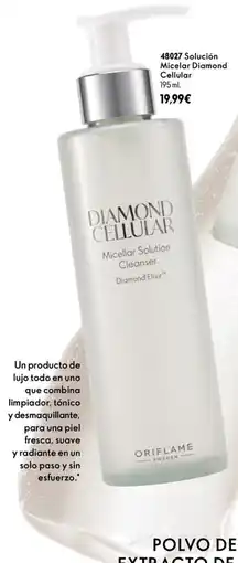 Oriflame Oriflame diamond cellular micellar solution cleanser oferta