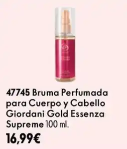 Oriflame Giordani Gold Essenza Supreme Bruma Perfumada para Cuerpo y Cabello oferta
