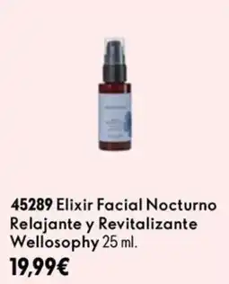 Oriflame Wellosofhy Elixir Facial Nocturno oferta