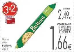 Valvi Supermercats Buitoni massa brisa oferta