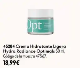 Oriflame Optima crema hidratante ligera oferta