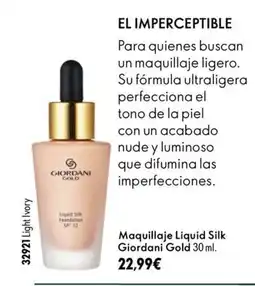 Oriflame Giordani Gold Liquid Silk Foundation oferta