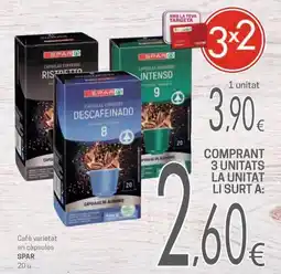 Valvi Supermercats spar café varietat en cápsules oferta