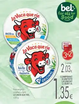 Valvi Supermercats La Vaca Que Rie formatgets original o light oferta